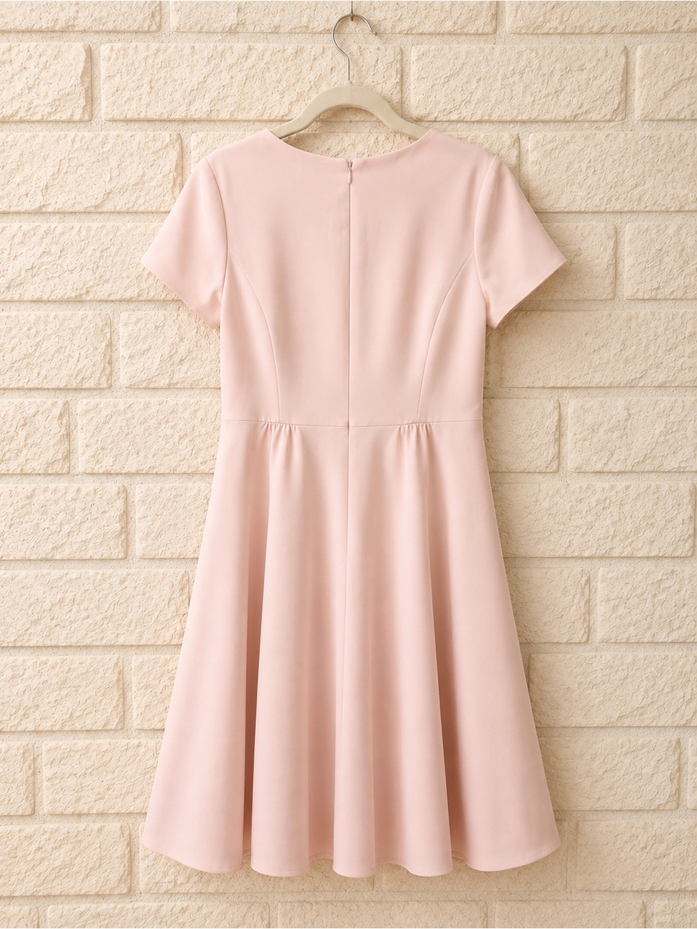 Pendleton Blush Pink Fit & Flare Midi Dress Size 14 Wedding Guest Feminine - Picture 3 of 6